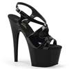 Pleaser - ADORE730 Sandale à bride à la cheville, Pole dance chaussures - Chaussures de pole dance - Noir Product image